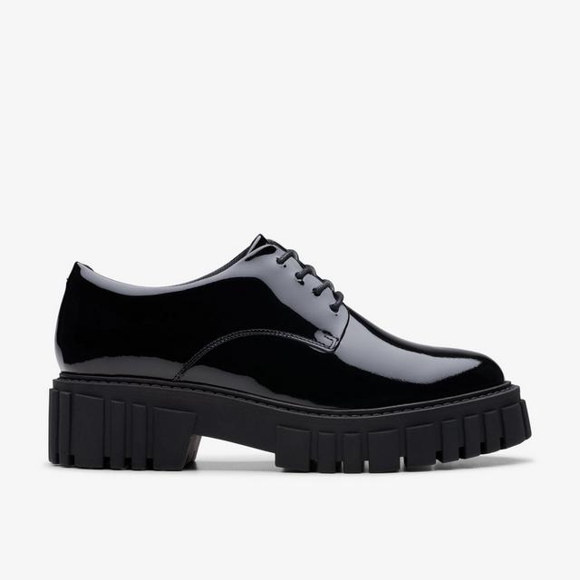 Clarks Page Walk en charol negro Zapatos