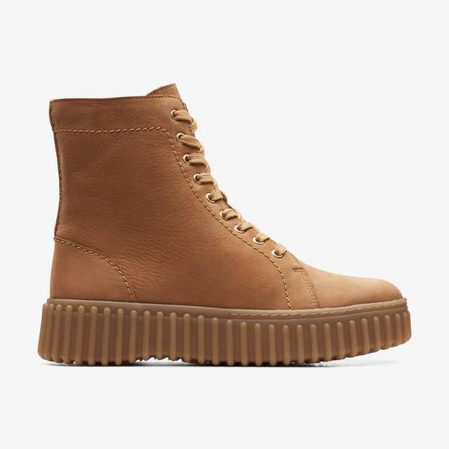 Clarks Botines de tobillo de nobuk color marrón claro para mujer Torhill Rise