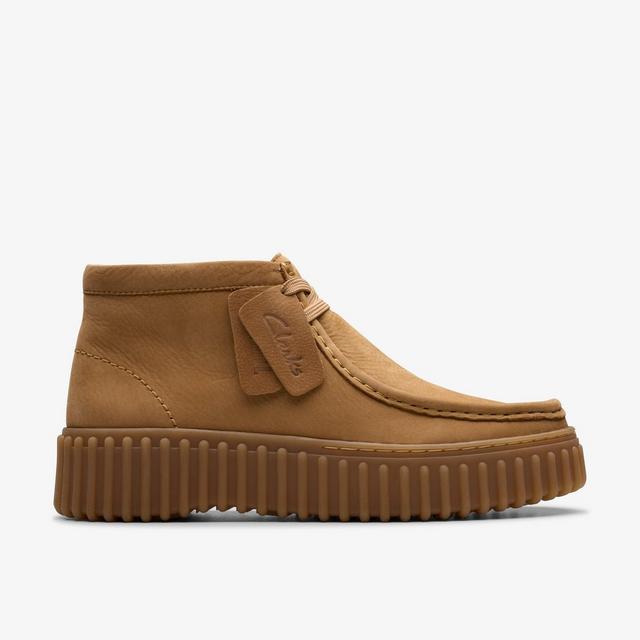 Clarks MUJERES Torhill Moss de piel de nobuk color tostado claro Torhill Moss