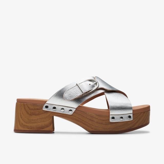 Clarks MUJERES Sivanne Walk Cuero Plata Sivanne Walk