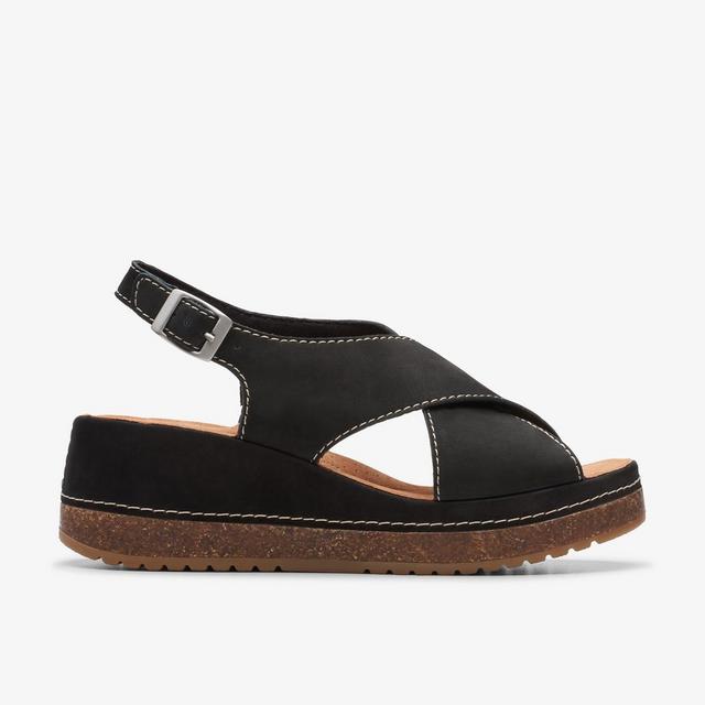 Clarks MUJERES Kassanda Step Nobuck Negro Kassanda Step