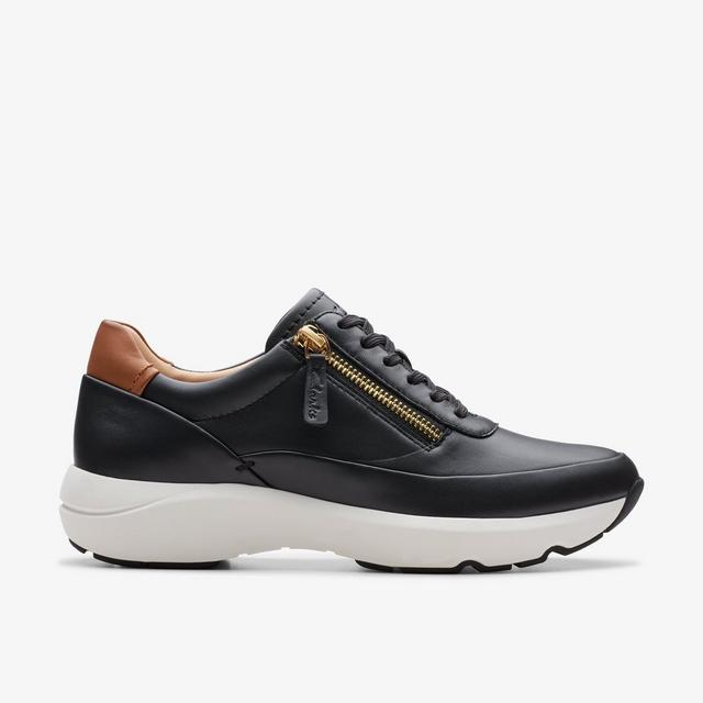 Clarks MUJERES Tivoli Zip Cuero Negro Tivoli Zip