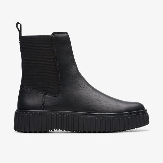 Clarks MUJERES Torhill Maple Cuero Negro Torhill Maple