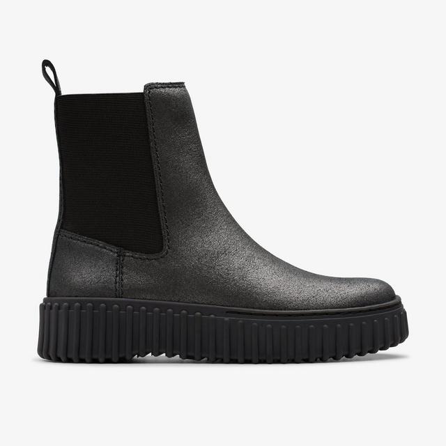 Clarks MUJERES Torhill Maple Pewter metalizadas Torhill Maple