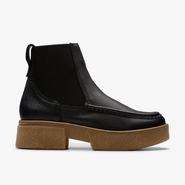 Clarks MUJERES Linoso Top de cuero negro Linoso Top