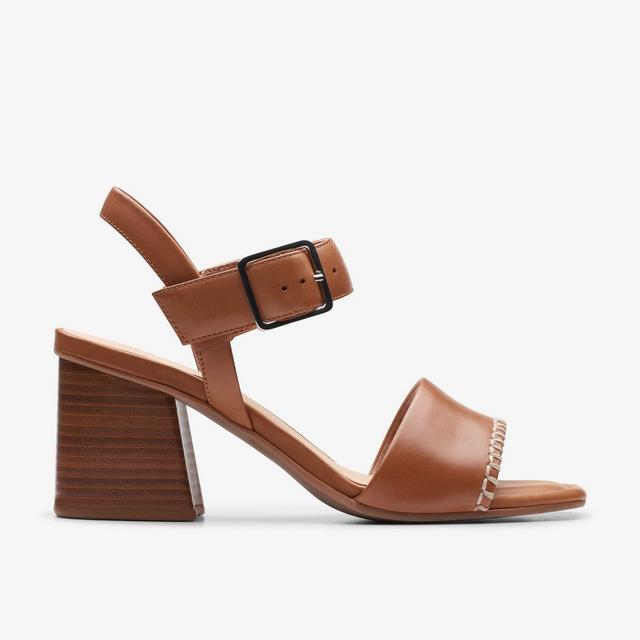 Clarks MUJERES Siara65 Buckle Cuero Marrón Tostado Siara65 Buckle