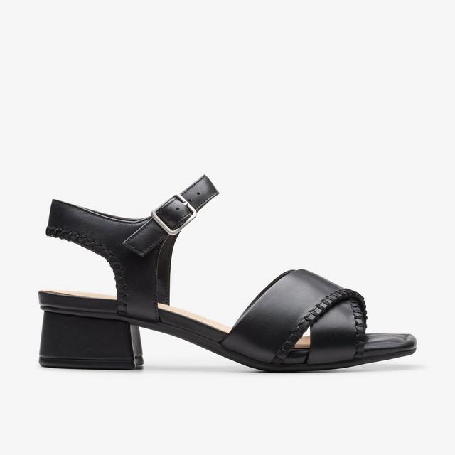 Clarks MUJERES Serina35 Cross Cuero Negro Serina35 Cross