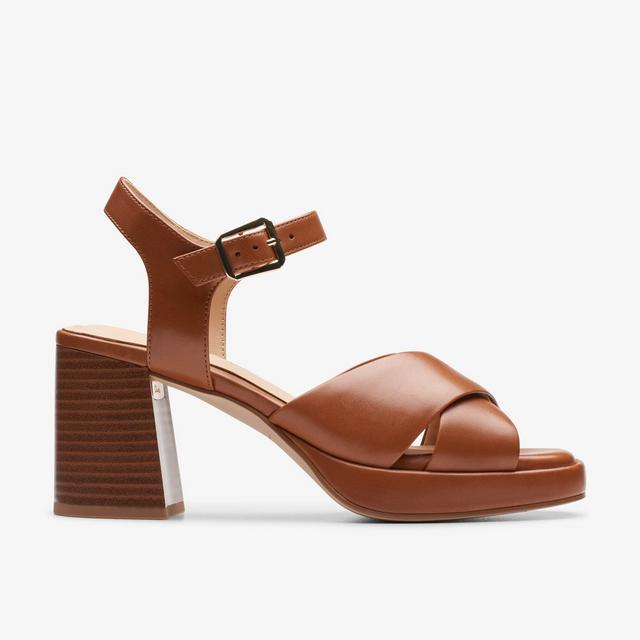 Clarks MUJERES Ritzy75 Rae Cuero Marrón Tostado Ritzy75 Rae