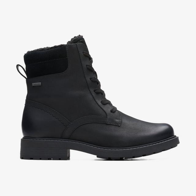 Clarks MUJERES Orinoco2 SPC Gore-Tex Cuero con forro cálido negro Orinoco2 SPC Gore-Tex