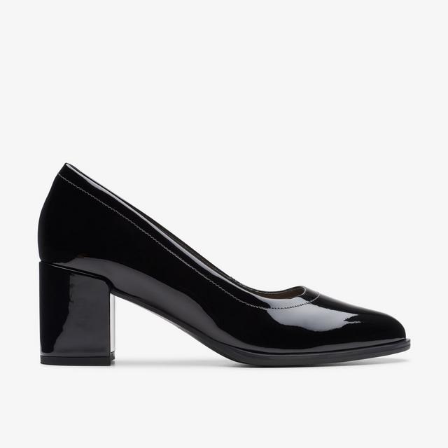 Clarks MUJERES Freva55 Court Charol negro Freva55 Court