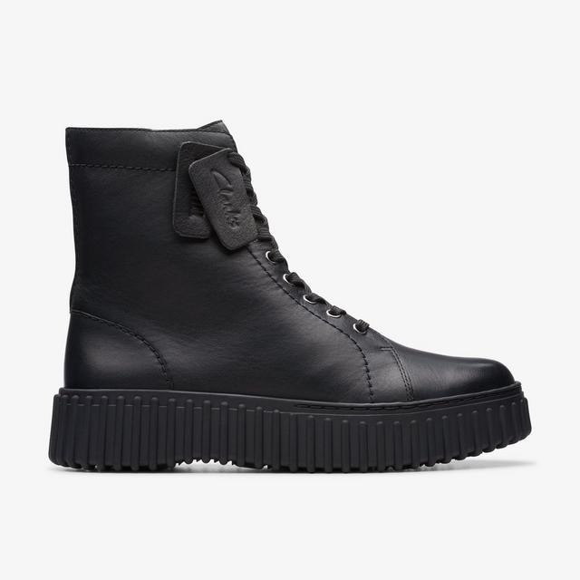Clarks MUJERES Torhill Rise Cuero Negro Torhill Rise