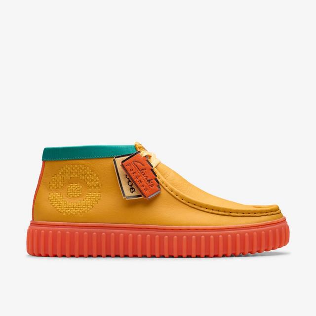 Clarks HOMBRES Pokémon x Clarks Torhill Explore en cuero naranja Botas