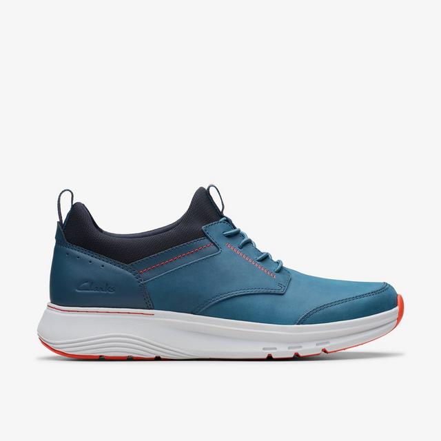 Clarks Zapatos para hombre Motion Trek EZ combinación de azul verdoso