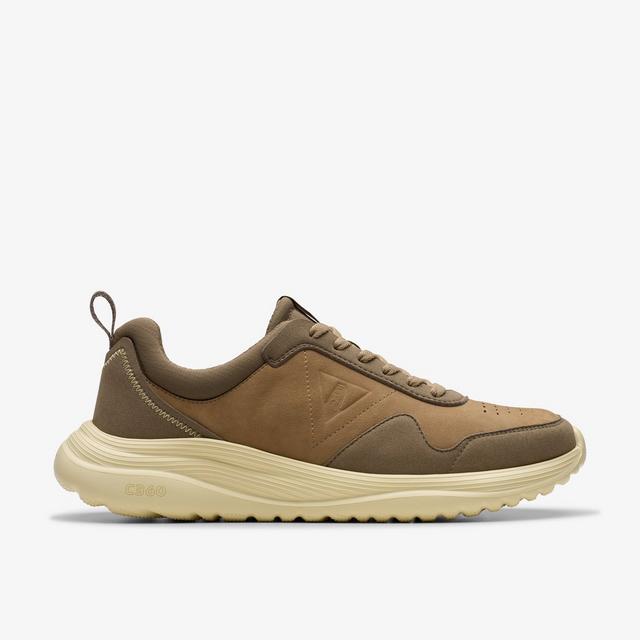 Clarks Zapatos de nobuk color arena oscuro para hombre LT 360 Lace