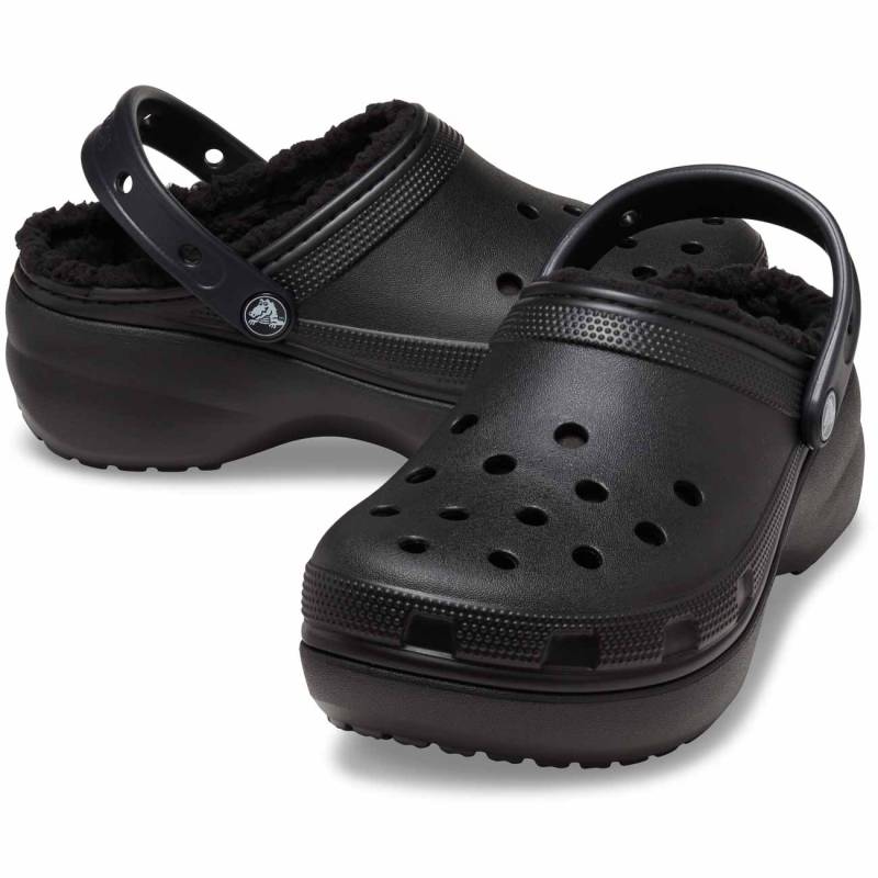 Crocs Zuecos de mujer Classic Platform Lined W Devoluciones gratuitas