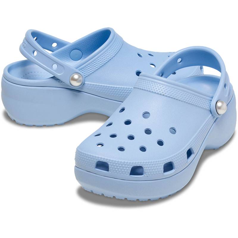 Crocs Zuecos de mujer con plataforma Classic Pearl W Rebajas baratas