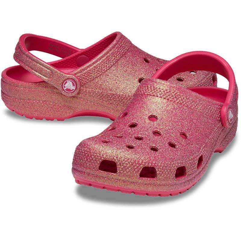 Crocs Zuecos unisex Classic Iridescent Glitter U Ventas relámpago