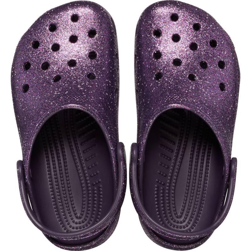 Crocs Zueco de niños Classic Space Glitter T Descuento por venta flash