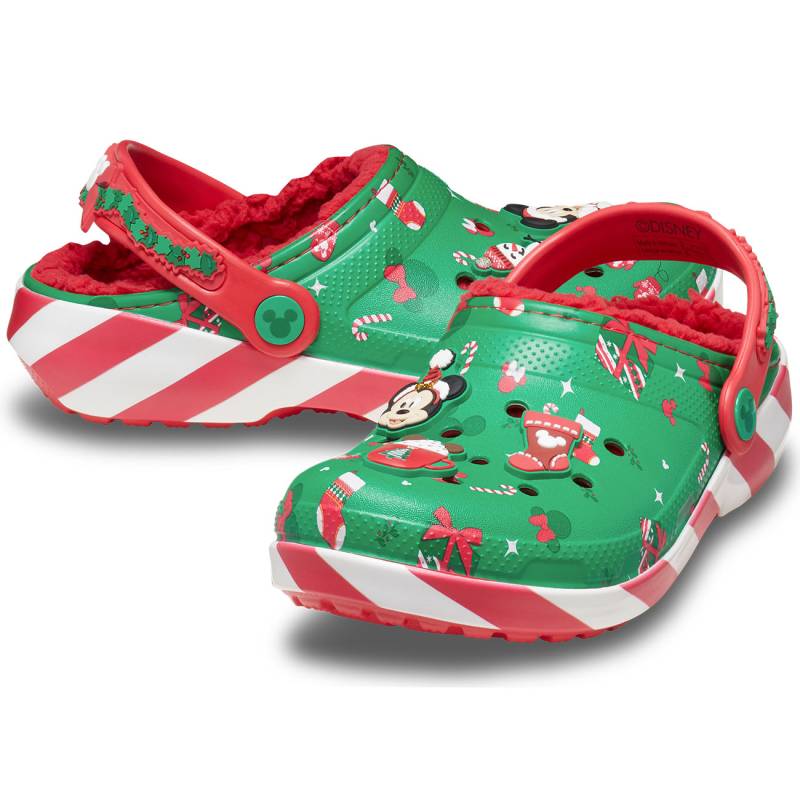 Crocs Zuecos de niños Classic Lined Mickey Xmas K Rebajas