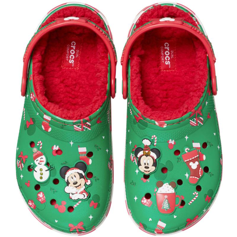 Crocs Zuecos de niños Classic Lined Mickey Xmas K Rebajas