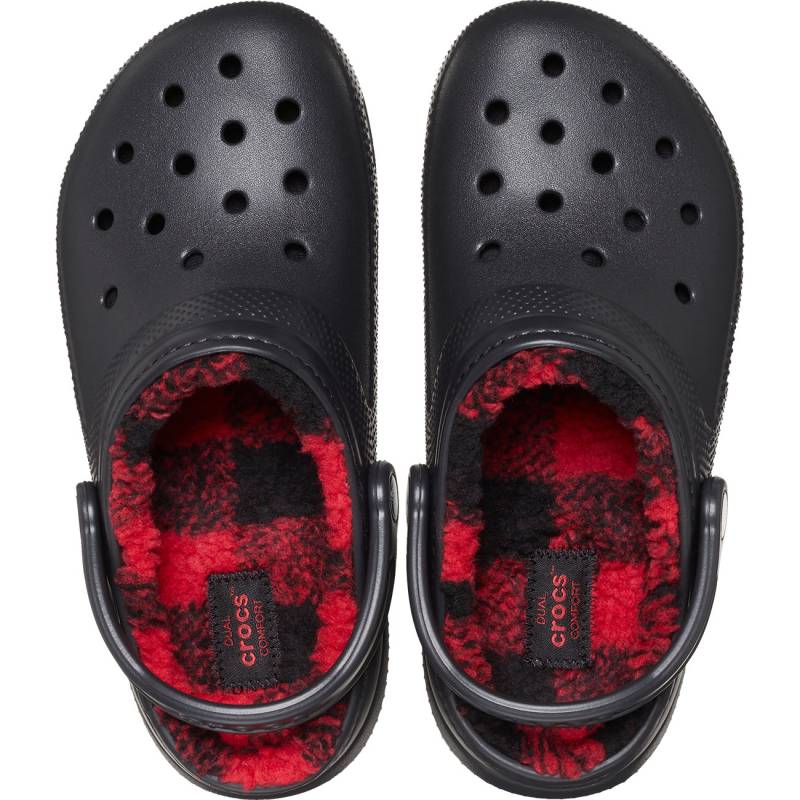 Crocs Zuecos unisex Classic Lined Buff Check U Ventas relámpago