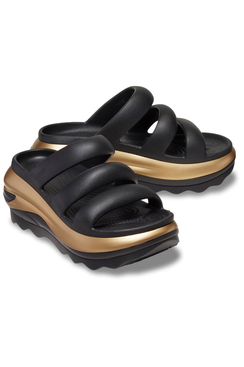 Crocs Sandalias slide unisex Mega Crush Metallic Triple Strap U Oferta especial