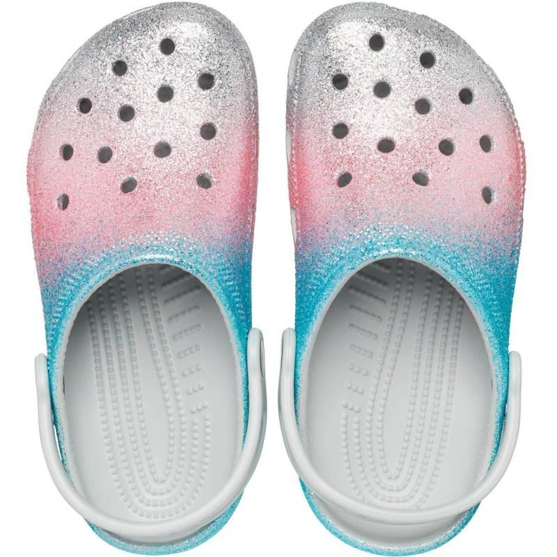 Crocs Zuecos de niños Classic Glitter K Tienda de fábrica