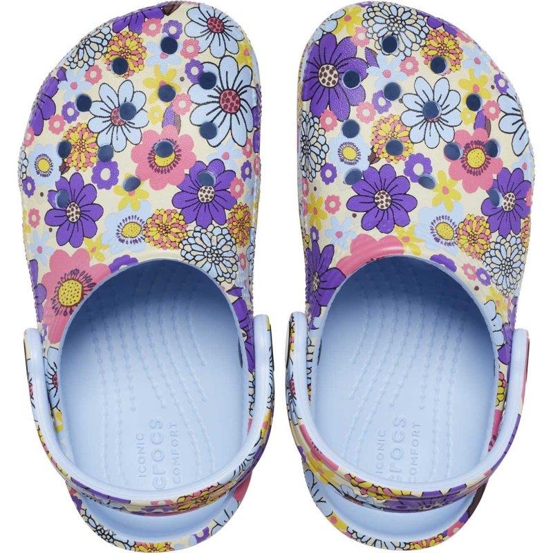 Crocs Zuecos de niños Classic Retro Floral K Ahorra y exporta
