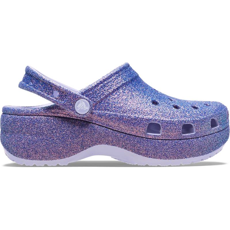 Crocs Zuecos de mujer con plataforma iridiscente Glitter W Venta caliente