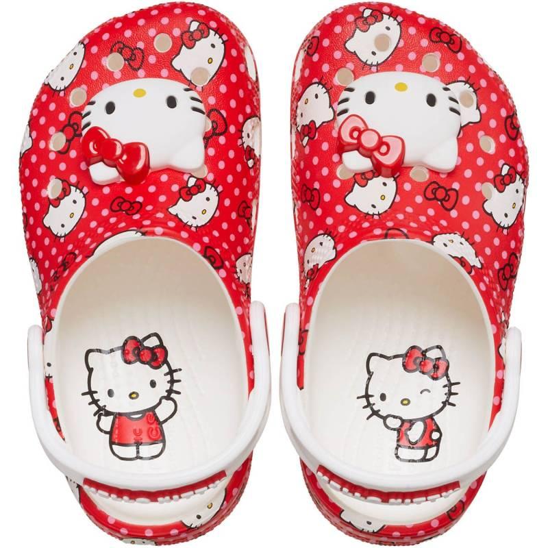 Crocs Zuecos de niños Hello Kitty Red Classic T Descuento
