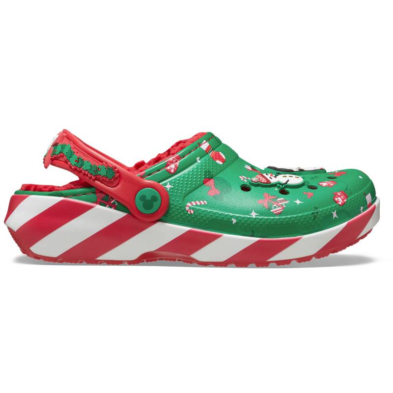 Crocs Zuecos de niños Classic Lined Mickey Xmas T Promoción por tiempo limitado