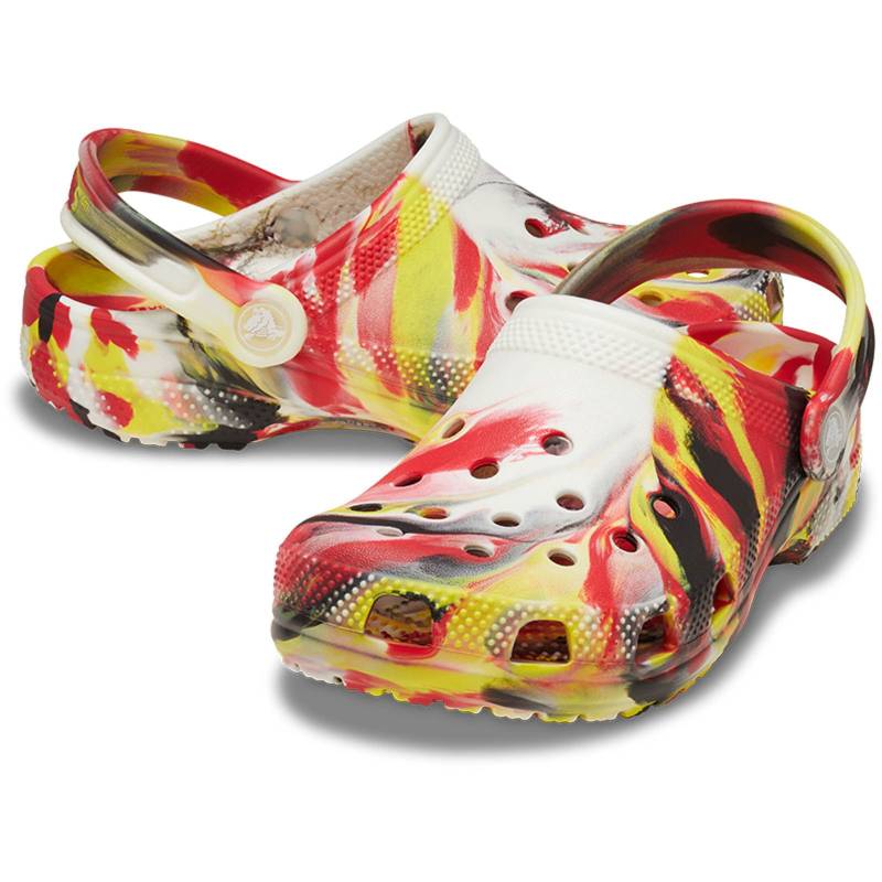 Crocs Zuecos de niños Classic Glow Marbled K Grandes descuentos