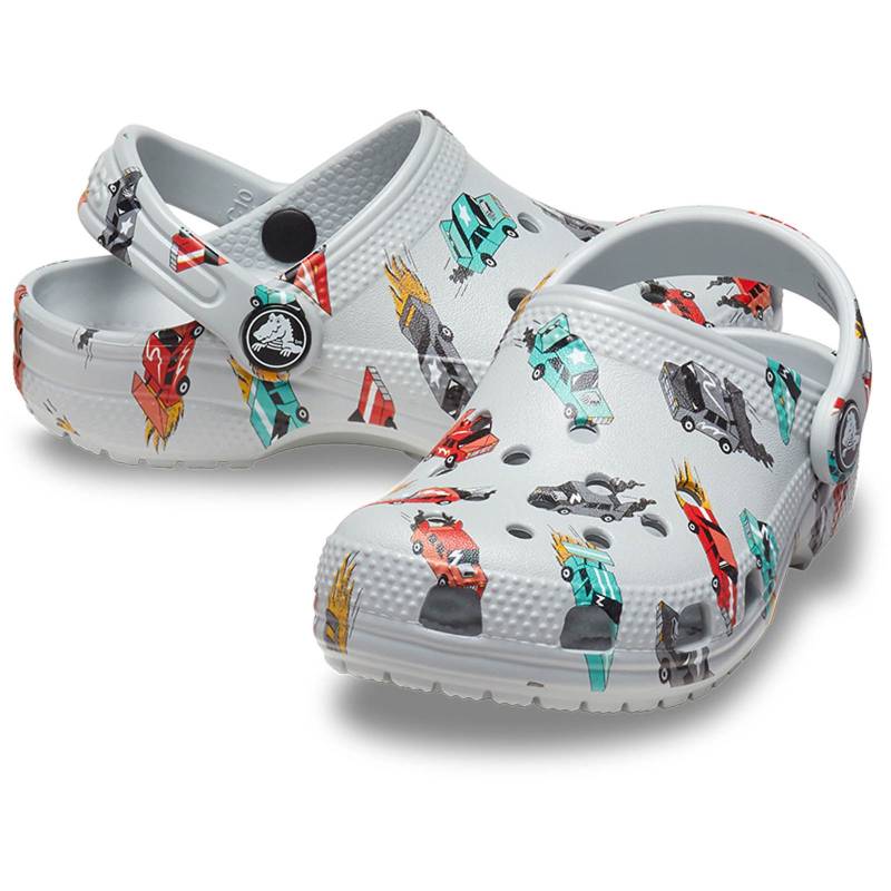 Crocs Zuecos de niños Classic Race Cars Graphic T Ahorra y exporta