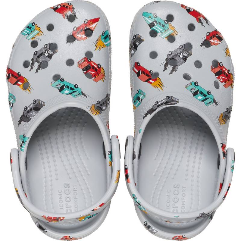 Crocs Zuecos de niños Classic Race Cars Graphic T Ahorra y exporta